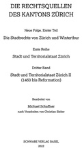 Bild: Stadt und Territorialstaat Zürich II (1460 bis Reformation) - Schwabe Verlagsgruppe AG Schwabe Verlag