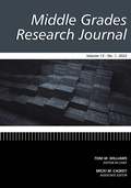 Cover: Middle Grades Research Journal Vol 13 Issue 1 - Information Age Publishing