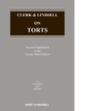 Cover: Clerk & Lindsell on Torts 2nd Supplement - Sweet & Maxwell