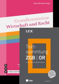 Abbildung von: Spezialangebot «Textsammlung ZGB | OR» und «Grundkenntnisse Wirtschaft und Recht» - hep verlag