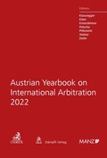 Cover: Austrian Yearbook on International Arbitration 2022 - St&auml;mpfli Verlag