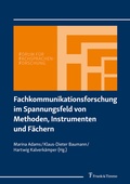 Cover: Fachkommunikationsforschung im Spannungsfeld von Methoden, Instrumenten und F&auml;chern - Frank & Timme