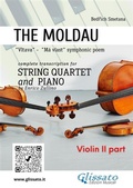 Cover: Violin II part of "The Moldau" for String Quartet and Piano - Glissato Edizioni Musicali