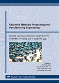 Cover: Advanced Materials Processing and Manufacturing Engineering - Trans Tech Publications Ltd