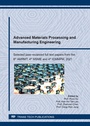 Cover: Advanced Materials Processing and Manufacturing Engineering - Trans Tech Publications Ltd