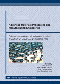 Abbildung von: Advanced Materials Processing and Manufacturing Engineering - Trans Tech Publications Ltd