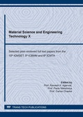 Cover: Material Science and Engineering Technology X - Trans Tech Publications Ltd