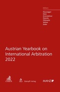Cover: Austrian Yearbook on International Arbitration 2022 - C.H.BECK
