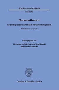 Abbildung von: Normentheorie. - Duncker & Humblot