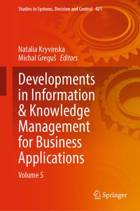 Enlarge image Cover: Developments in Information & Knowledge Management for Business Applications - Springer