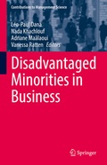 Cover: Disadvantaged Minorities in Business - Springer