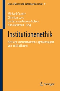 Abbildung von: Institutionenethik - Springer