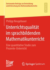 Abbildung von: Unterrichtsqualität im sprachbildenden Mathematikunterricht - Springer Spektrum