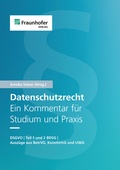 Cover: Datenschutzrecht. Ein Kommentar f&uuml;r Studium und Praxis - Fraunhofer Verlag