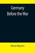 Cover: Germany before the war - ALPHA EDITION