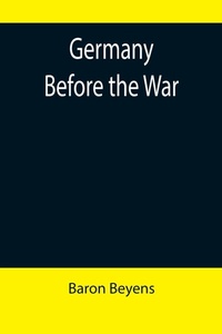 Enlarge image Cover: Germany before the war - ALPHA EDITION
