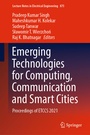 Cover: Emerging Technologies for Computing, Communication and Smart Cities - Springer