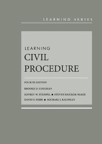 Abbildung von: Learning Civil Procedure - West Academic Press