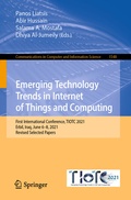 Cover: Emerging Technology Trends in Internet of Things and Computing - Springer