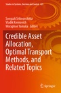 Cover: Credible Asset Allocation, Optimal Transport Methods, and Related Topics - Springer