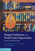 Cover: Dispute Settlement in the World Trade Organization - Cambridge University Press