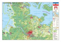 Abbildung von: Schleswig-Holstein und Hamburg physisch - Stiefel Eurocart