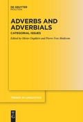Cover: Adverbs and Adverbials - De Gruyter Mouton