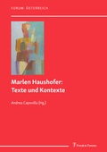 Cover: Marlen Haushofer: Texte und Kontexte - Frank & Timme