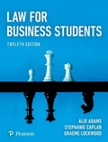 Cover: Law for Business Students - Pearson Education Limited