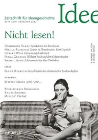 Abbildung von: Zeitschrift für Ideengeschichte Heft XVI/1 Frühjahr 2022 - C.H.BECK