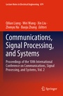 Cover: Communications, Signal Processing, and Systems - Springer