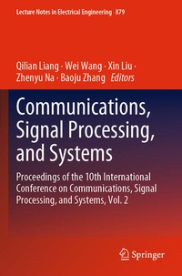 Enlarge image Cover: Communications, Signal Processing, and Systems - Springer