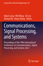 Cover: Communications, Signal Processing, and Systems - Springer