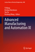Cover: Advanced Manufacturing and Automation XI - Springer