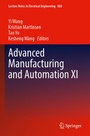 Cover: Advanced Manufacturing and Automation XI - Springer