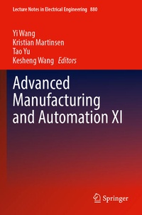Enlarge image Cover: Advanced Manufacturing and Automation XI - Springer