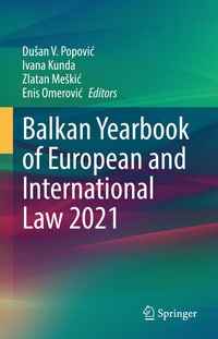 Abbildung von: Balkan Yearbook of European and International Law 2021 - Springer