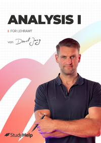 Abbildung von: Analysis 1 für Lehramt mit Lernvideos von Daniel Jung - StudyHelp Verlag