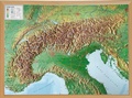 Cover: Relief Alpen 1:1.2MIO mit Naturholzrahmen - georelief Vertriebs GbR