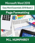 Cover: Word 2019 Page Formatting - M.L. Humphrey