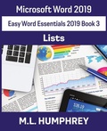 Cover: Word 2019 Lists - M.L. Humphrey