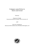 Cover: Category Specificity in Brain and Mind - Psychology Press Ltd