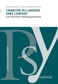 Cover: L'analyse du langage chez l'enfant - Mardaga Fonds