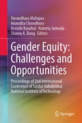 Cover: Gender Equity: Challenges and Opportunities - Springer