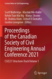 Enlarge image Cover: Proceedings of the Canadian Society of Civil Engineering Annual Conference 2021 - Springer