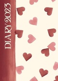 Cover: 2023 Emma Bridgewater Pink Hearts A6 Diary - Carousel Calendars