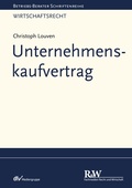 Cover: Unternehmenskaufvertrag - Fachmedien Recht und Wirtschaft
