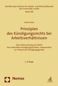 Cover: Prinzipien des K&uuml;ndigungsrechts bei Arbeitsverh&auml;ltnissen - Nomos
