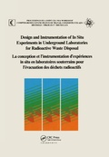 Cover: Design and Instrumentation of In-Situ Experiments in Underground Laboratories for Radioactive Waste Disposal - CRC Press