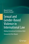 Cover: Sexual and Gender-Based Violence in International Law - Springer
